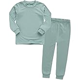 VAENAIT 6M-12Y Toddler Toddler Kids Toddler Girls Boys Soft Comfy Modal Tencel Solid Raglan Sleepwear Pajamas Pjs 2pcs Set