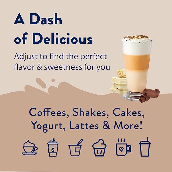 JORDAN’S SKINNY SYRUPS SUGAR FREE COFFEE SYRUP, WHITE CHOCOLATE MOCHA FLAVOR MIX, ZERO CALORIE FLAVORING FOR CHAI LATTE, PROTEIN SHAKE, COCKTAIL & MORE, GLUTEN FREE, KETO FRIENDLY, 25.4 FL OZ, 1 PACK