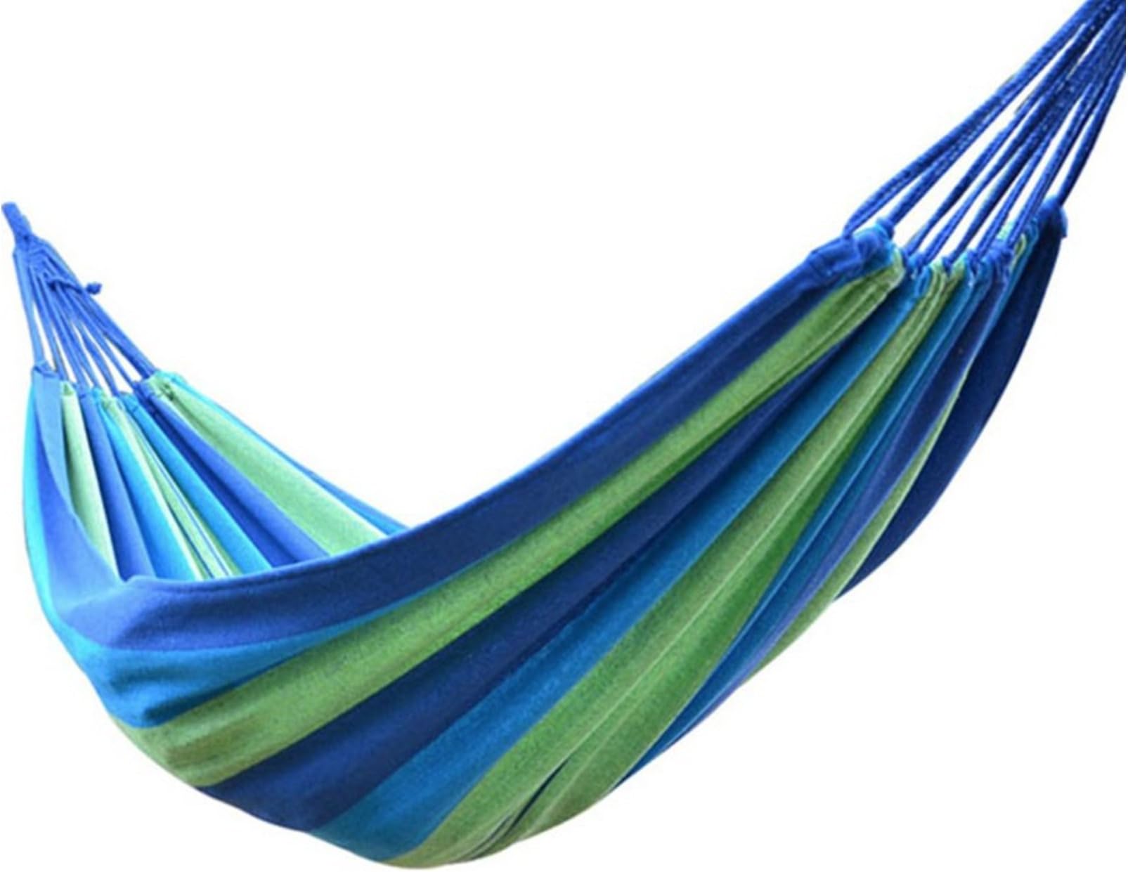 Hammock Spring Summer Garden Blue Cotton Canvas 280 x 100 Resistance Sleep Bed Rest