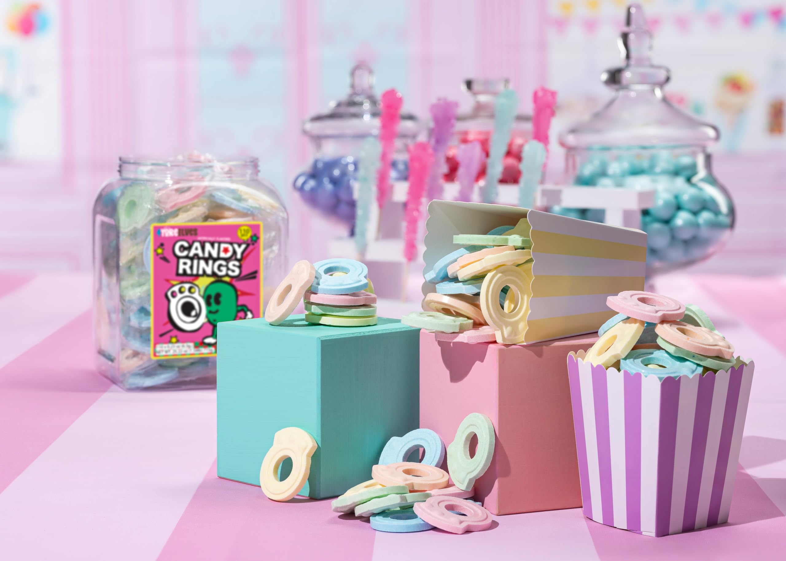 Target Candy Rings Mua 110 Individually Wrapped Candy Rings, Bulk Candy Ring Tub Great for ...