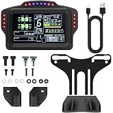 DV480 Pro V5 SimRacing Dashboard-DDU-Display Sim Racing Dash with 5" Screen &amp; 16 RGB LEDs for Simulation Racing Games Accessories include Bracket for Wheel Base, Compatible with all DD bases