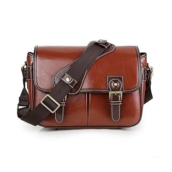 Beaspire Camára Bolsa Bandolera Impermeable de Cuero Sintético ...