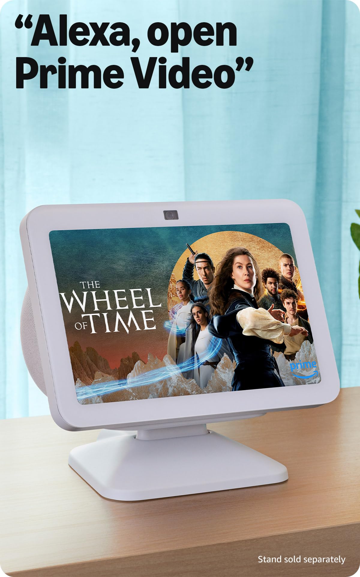 Amazon Echo Show 8 (newest model), With Spatial Audio, Smart Home Hub, and Alexa, Glacier White