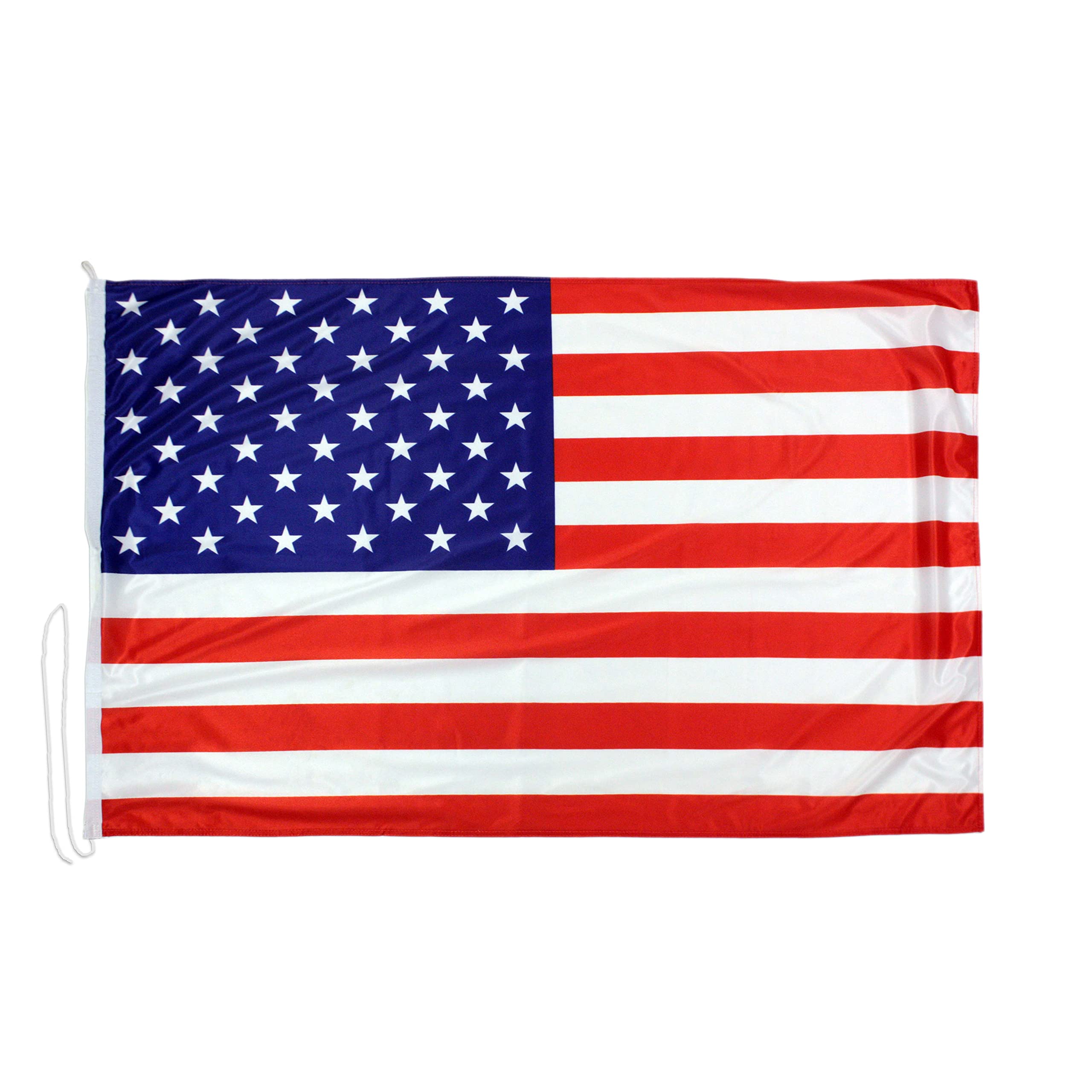 USA flag 150x100 cm in windproof nautical fabric 115g/m², United States flag 150x100 in washable fabric, professional flag 150x100cm with snap hooks, double perimeter seam and reinforcement ribbon