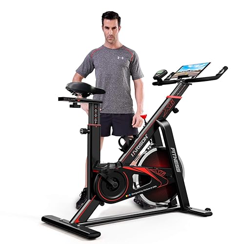HARIOSN Indoor Cycling Exercise Bike Stationary Belt Drive Spin