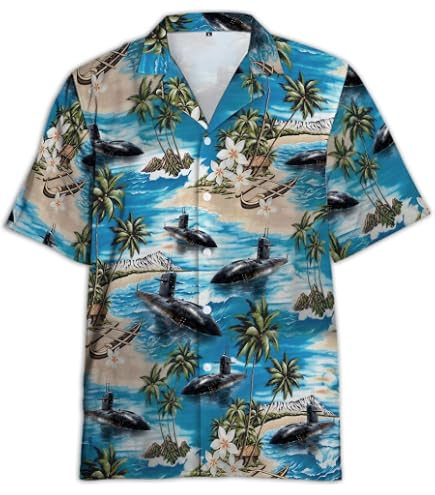 Amazon.com: V-DECORPARKS Tropical Submarrine Hawaiian Shirt for 
