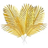 CCINEE 12 PCS Golden Artificial Palm