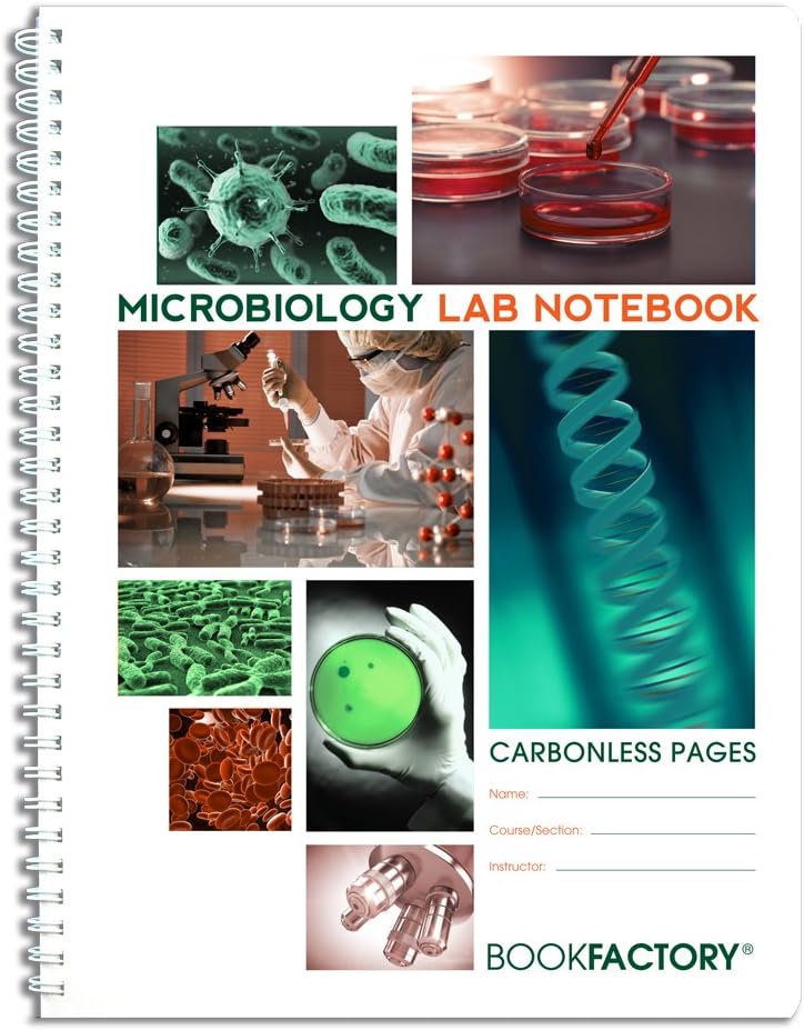 BookFactory Carbonless Student Lab Notebook - 50 Sets of Pages (8.5" X 11") (Duplicator) - Scientific Grid Pages, Durable Translucent Cover, Wire-O Binding (LAB-050-7GW-D (Student)) : Science Laboratory Notebooks : Office Products