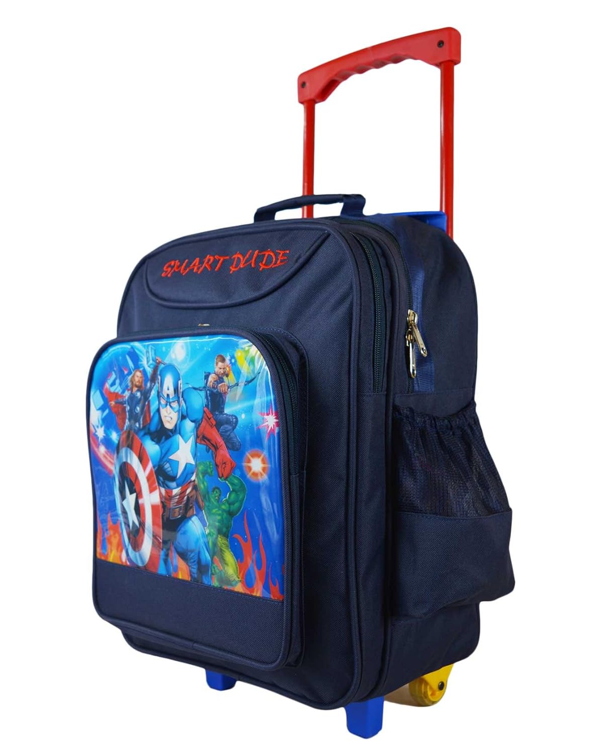 qt sizzling polyester blue children's luggage