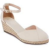 Juliet Holy Womens Espadrilles Sandals Closed Toe Platform Ankle Strap Casual Summer Wedges