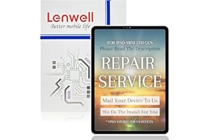 Lenwell Repair Service with Original OEM Pull Screen for iPad Mini 5 Original OEM Display Digitizer Touch Assembly A2124 A2126 A2133 +Free Install