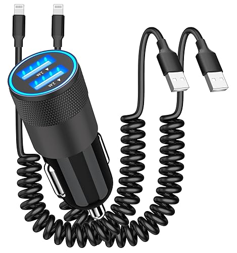 Apple MFi Certified] iPhone Fast Car Charger, Rombica Dual