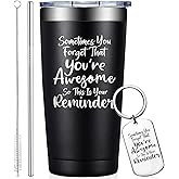 Grifarny Valentines Day Gifts for Him - Birthday Thank You Gift for Men - Inspirational, Christmas Gifts for Best Friends Male, Coworker, Son, Boss - Sometimes You Forget You're Awesome Tumbler 20oz