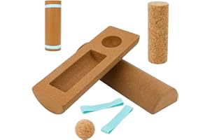 Cork Balance Board Foot Strengthener, Natural Cork Balance Board Ankle Stability Trainer for Foot Function Training Enhance J