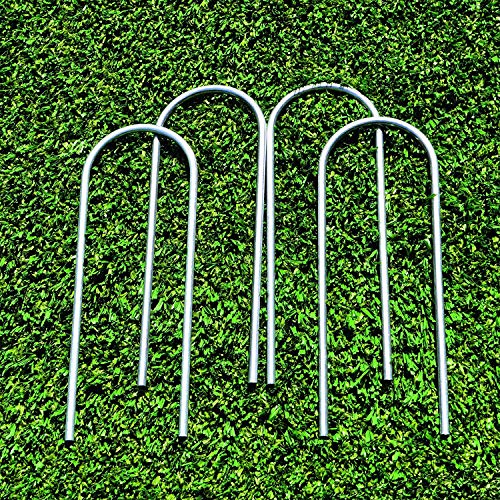 ZhenT 4Pcs Extra-Large 12â€™â€™x3.3â€™â€™Outdoor Trampoline Safety Ground Anchor Galvanized Steel Wind Stakes
