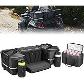 KEMIMOTO ATV Bag, 74L Large, ATV Cargo Bags with Insulated Part, Waterproof 4 Wheeler Storage Rear Rack Seat Luggage Universa