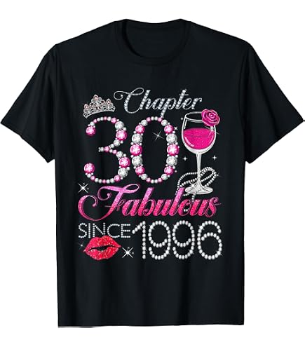 Amazon.com: Stepping Into My 30th Birthday Like A Queen T-Shirt