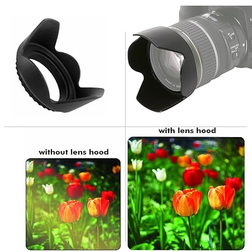 49mm Tulip Flower Lens Hood for Canon EF 50mm STM Lens in