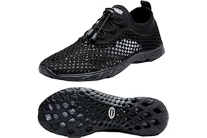 Zhuanglin Men's Quick Drying Aqua Water Shoes,3-Second Drainage & All-Terrain for Swimming,Hiking,Yoga