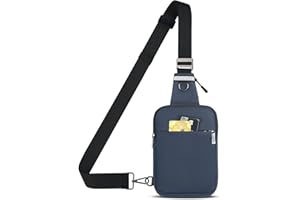 VADOO Mini Sling Bag, Small Crossbody Bag with RFID Blocking for Women and Men, Lightweight Chest Phone Bag for Travel Casual