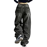 EMMIOL Baggy Jeans for Women, Wide Leg Jeans Plus Size Boyfriends Denim Pants, Y2K Vintage Style