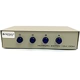 SANOXY RJ45 Network 1 Input 4 Output 8P8C Manual Sharing Switch