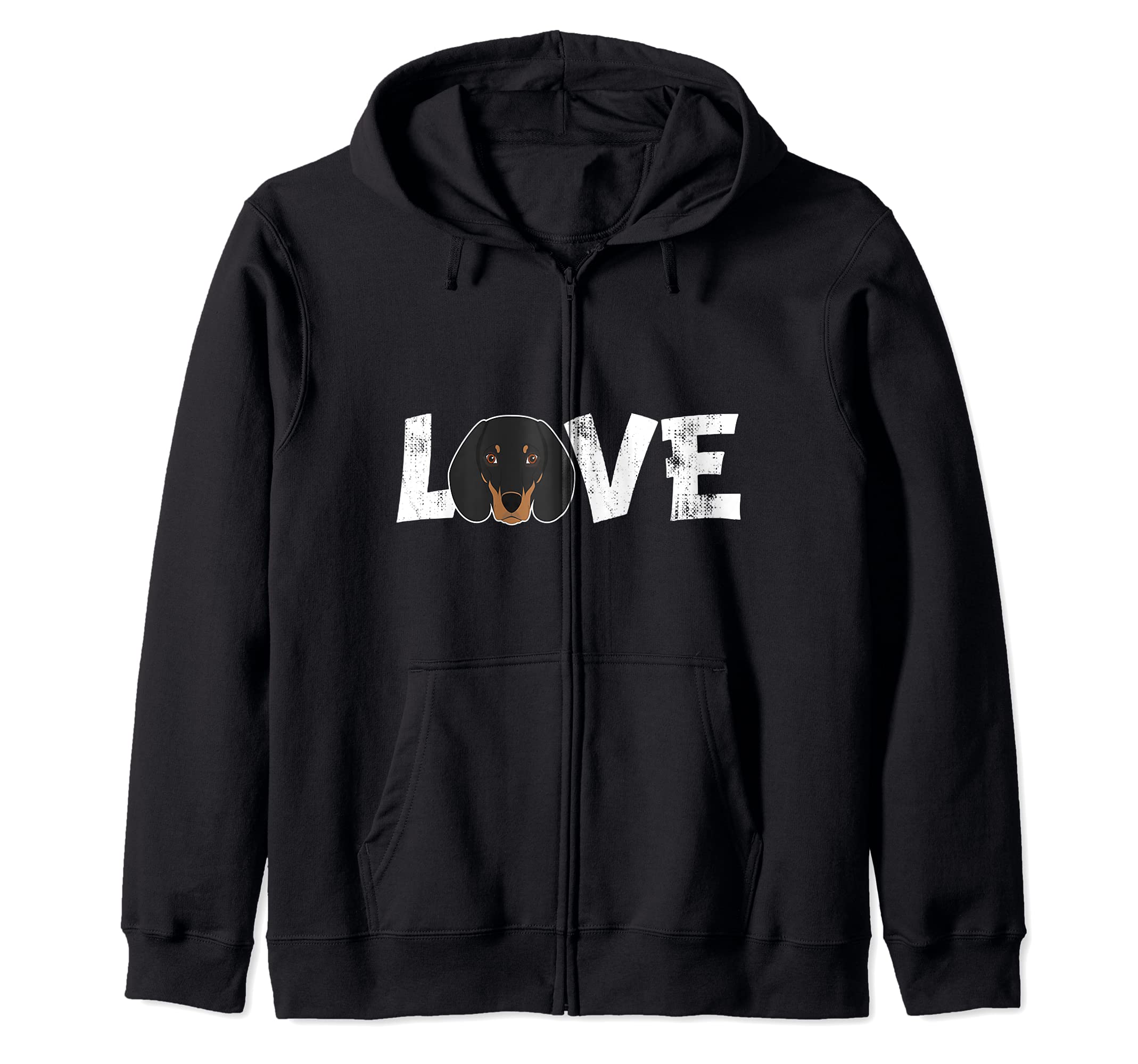 Dog Mom Dog Dad Dachshund Dog Pet Lover Zip Hoodie