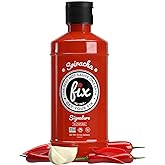 Fix Hot Sauce, Sriracha Sauce - Sriracha Chili Sauce, Organic Red Chili Peppers, Spicy & Bold Flavor, Non-GMO, Gourmet, Sriracha Sauce Hot, Great in Pho or Ramen - Signature Flavor, 18 Oz