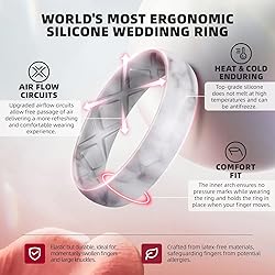 Egnaro Women's Statement Rings, Inner Arc Ergonomic