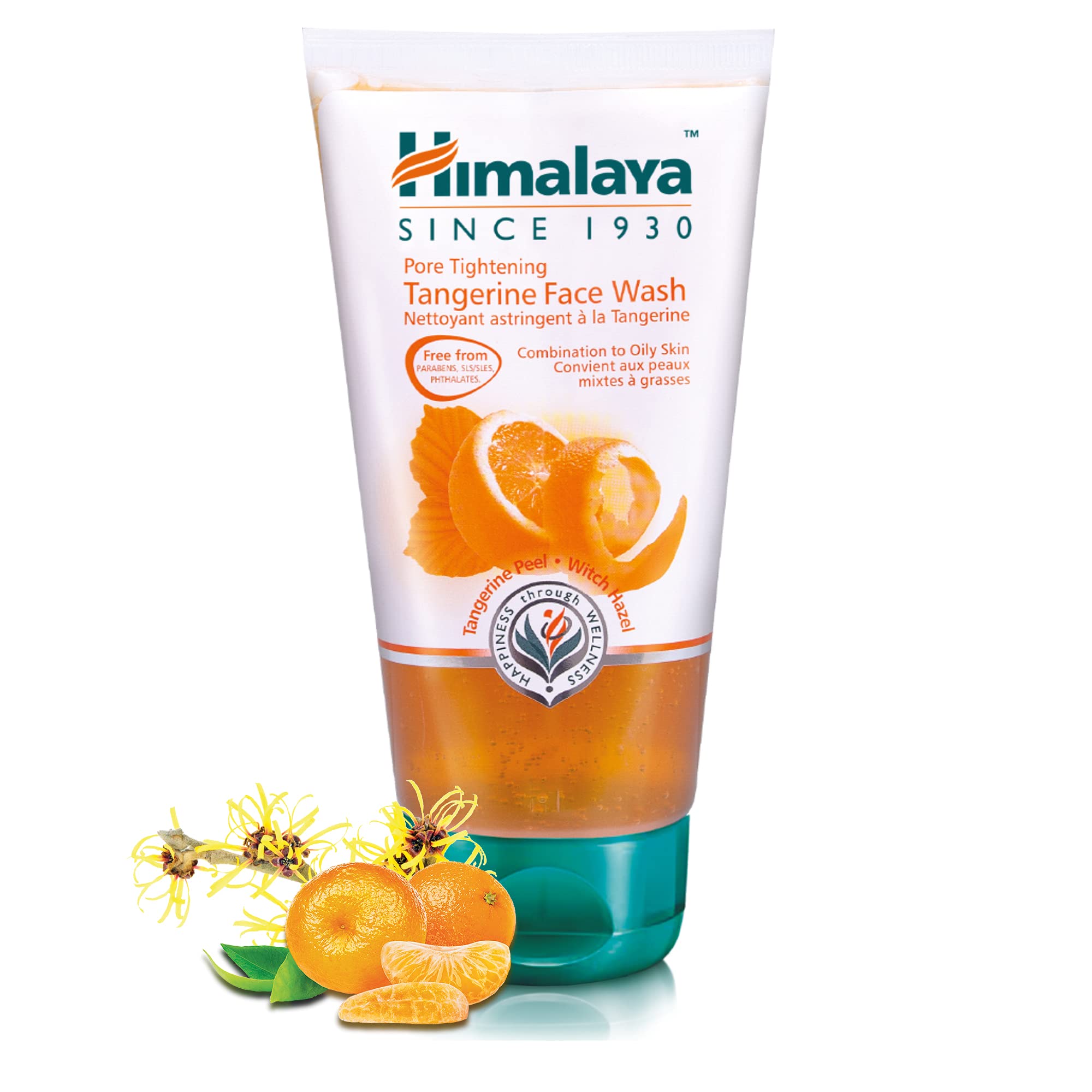 Himalaya Pore Tightening Tangerine Face Wash, nourishes and cleanses the skin removes excess oil - 150ml
