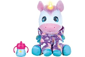 furReal Sweet Jammiecorn Unicorn Interactive 8-inch Plush Stuffed Animal with Lights and Over 30 Sounds and Reactions, Kids Toys for Ages 4 Up by Just Play