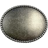 Replacement Belt Buckle Vintage Blank Plain Belt Buckle Fits 1-1/2"(38mm) Belt Strap-Multi-Style Options