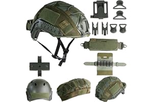 Booiu Airsoft HelmetSet Tactical Helmet Adjustable-PJ Type Tactical Paintball Helmet