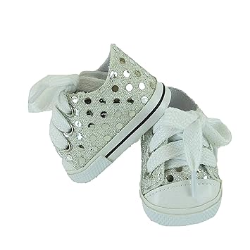 silver sequin tennis shoes