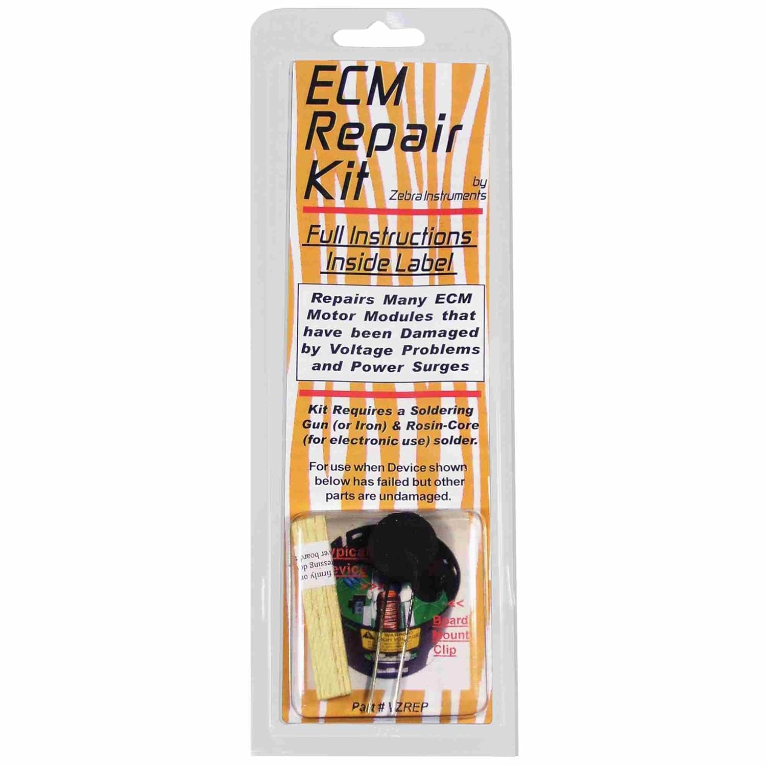 Zebra Instruments, VZREP ECM Variable Speed Motor Repair Kit