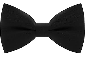 Bow Tie House Linen Classic Pre-Tied Bow Tie Formal Solid Tuxedo
