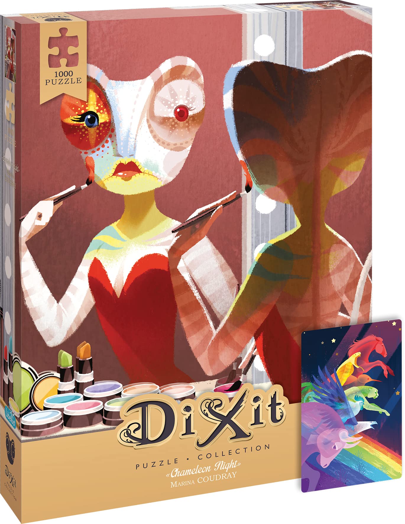 Libellud | Dixit 1000p Puzzle - Chameleon Night | Puzzle | Ages 14+ | 1+ Players