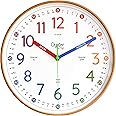 Oyster&Pop Learning Clock for Kids - Telling Time Teaching Clock - Kids Wall Clocks for Bedrooms - Kids Room Wall Decor - Silent Analog Kids Clock for Teaching Time - Kids Learn to Tell Time Easily