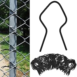 Hicarer 200 Pcs T Post Clips Metal Wire Fence Clips