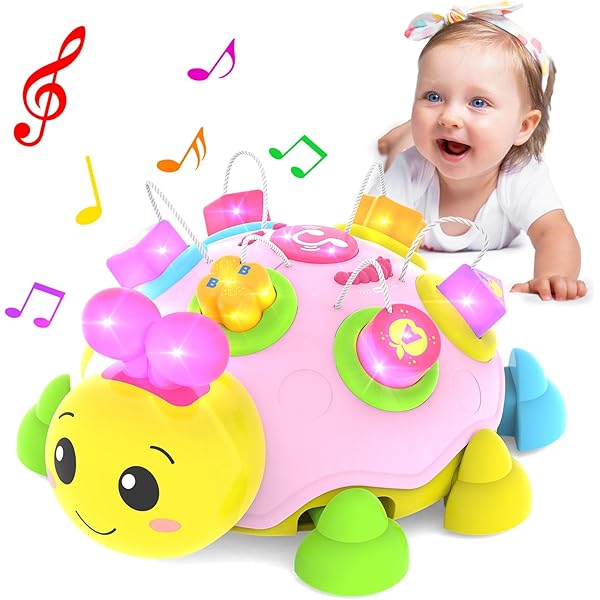 Amazon.com: Baby Crawling Toys 6-12 Months,Musical Ladybug