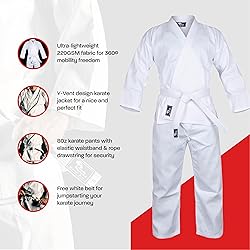 Hawk Sports Karate Uniform, Lightweight Karate Gi