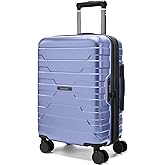 BAGSMART Carry On Luggage 22x14x9 Airline Approved with Spinner Wheels,Lightweight 20 Inch Luggage with TSA Lock,Expandable Hard Shell Carry On Suitcases for Men Women,Slate Blue