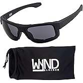 WYND Blocker Nova Motorcycle Riding Glasses Extreme Sports Wrap Dry Eye Sunglasses (Model 337)
