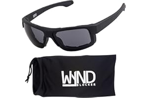 WYND Blocker Nova Motorcycle Riding Glasses Extreme Sports Wrap Dry Eye Sunglasses (Model 337)