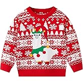 Ugly Christmas Sweater for Girls Funny Xmas Knit Pullover Shirts Kids Child Holiday Jumper Tops Outfit 2-14 Years