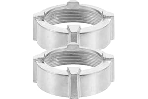 SHINEOFI 2pcs Food Grade Stainless Steel Meat Grinder Collar Nut Replacement Kitchen Grinder Fixing Ring