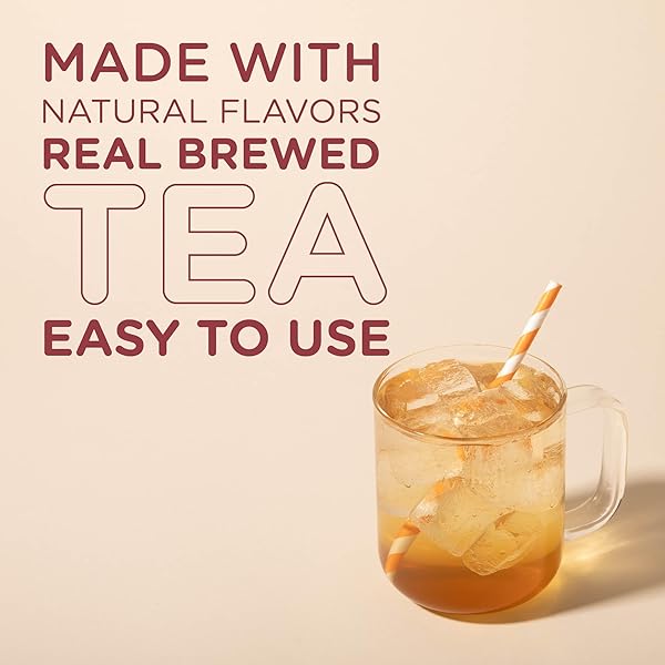 SPLENDA PREMIUM WHITE PEACH TEA 1:1 CONCENTRATE, ZERO SUGAR, GLUTEN FREE, REAL BREWED TEA, 32 FL OZ