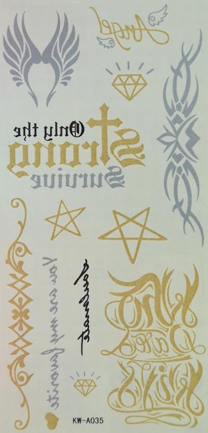 Ailes Dange Grashine Diamant étoile Et Totémiques Or Et D