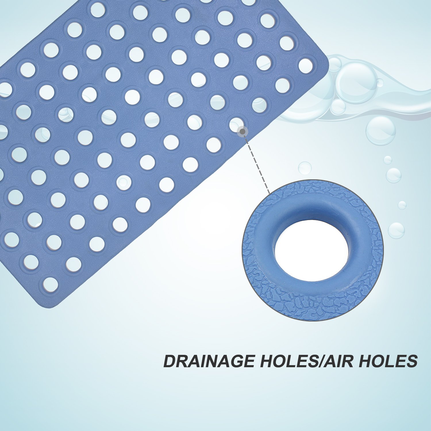 Mildew and Stain Resistant Rectangular White 27 x15 Inch Paukin Eco