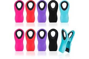 MAGNUS HL Magnus 10 Pack Magnetic Chip Clips - Tight Sealing Bag Clips for Food Packages with Super Strong Magnet Clips for Fridge Heavy Duty -Food Clips for Bags, Chip Bag Clip for Food Storage (Multi-Colored)
